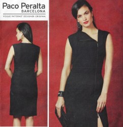 1593 Vogue Paco Peralta Fit Lined Sleeveless 2 Way Separating Zipper Dress Pattern 14-22 Uncut